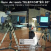 Telepromter 20″ con trípode para cámara